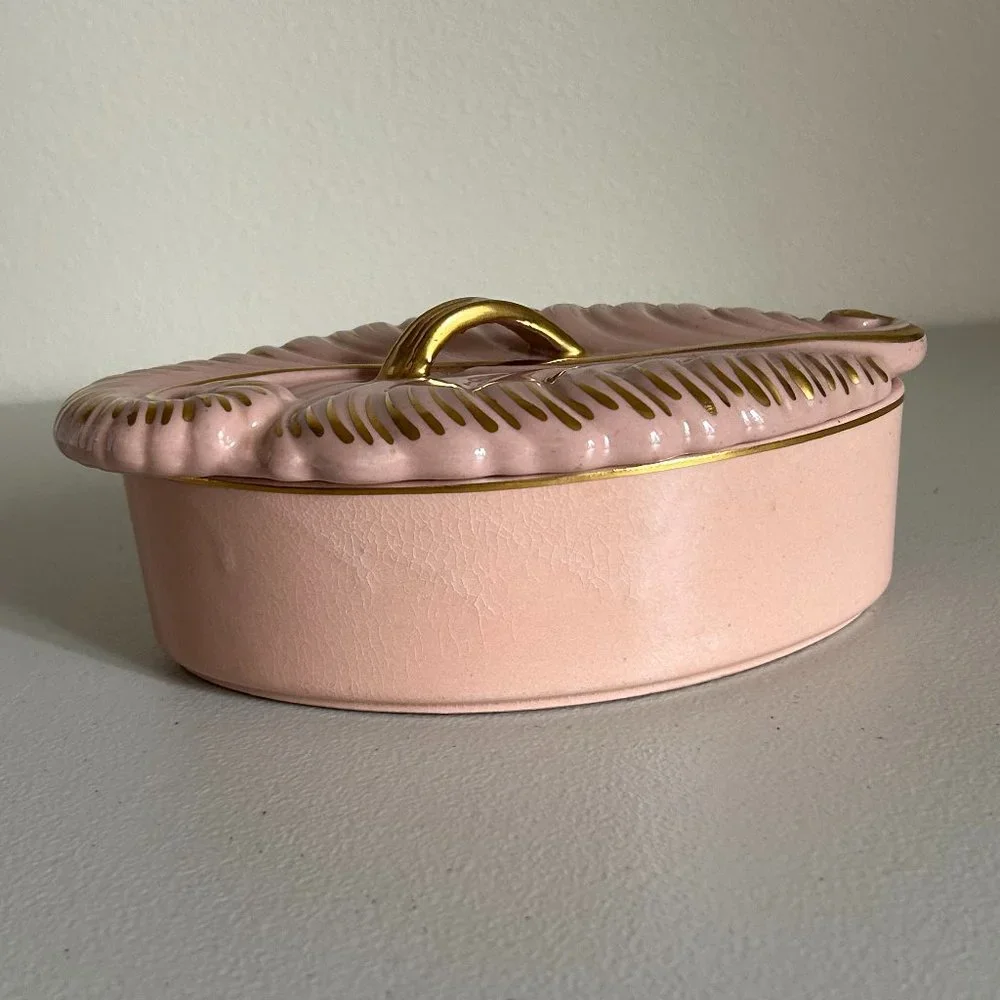 Vintage Vanity Powder Jewelry Jar
